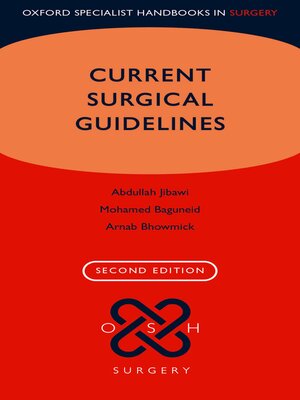 cover image of Current Surgical Guidelines